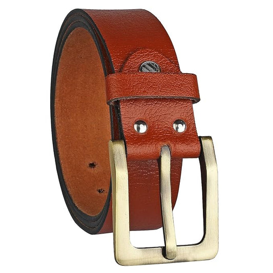 Brown Leather Belt for Men