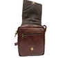 Brown Unisex Sling Traveler Bag with Adjustable Strap