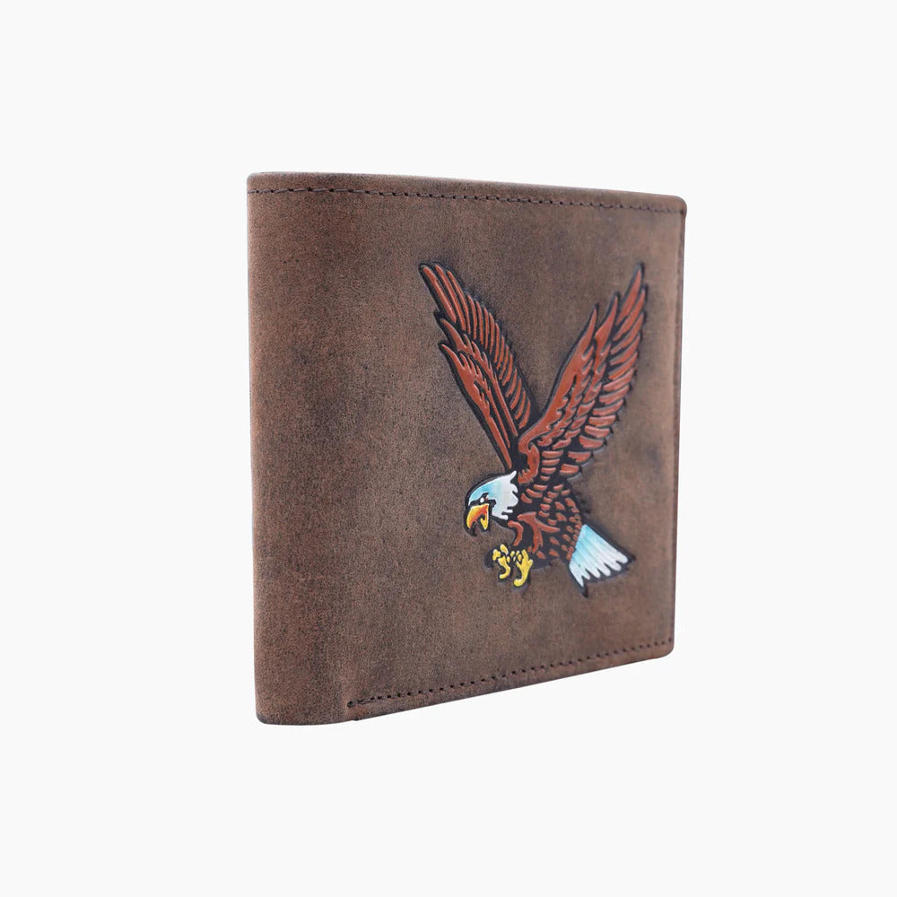 Elegant Brown Leather Bifold Wallet for Men