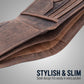 Elegant Brown Leather Bifold Wallet for Men