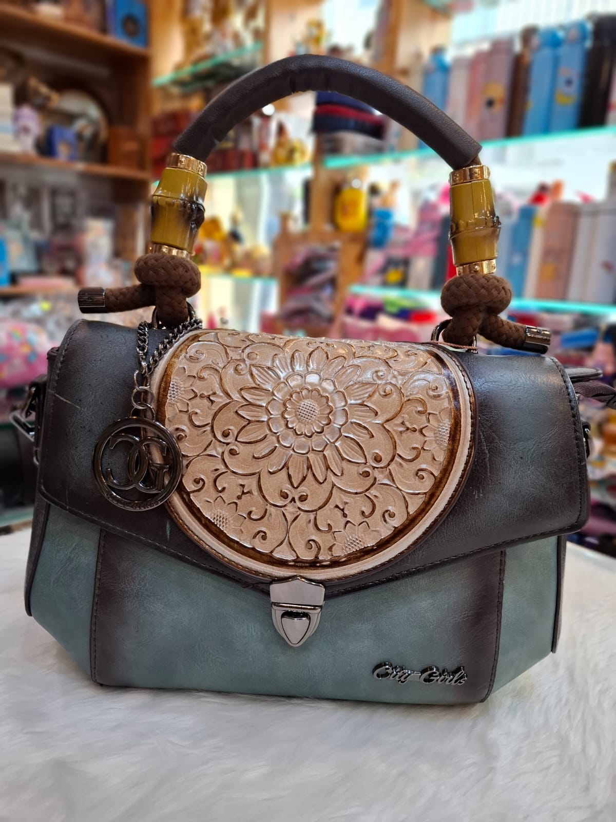 Ethereal Chakra Embossed Handbag