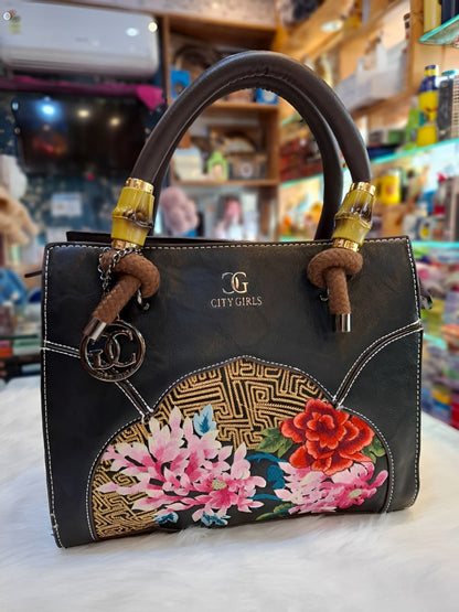 Floral Embroidery Handbags for Women