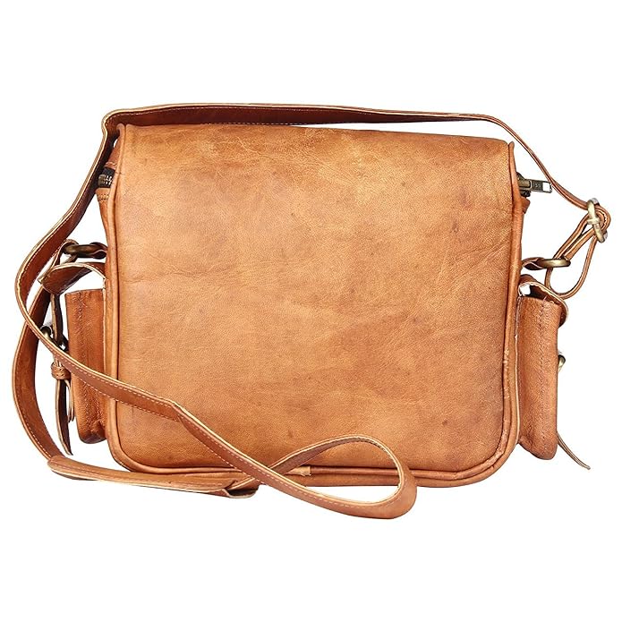 Handcrafted Genuine Leather Camera Shoulder Bag