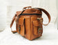 Handmade Leather Camera Shoulder Bag – DSLR Travel Case