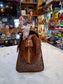 Luxury Brown Graphic Art Handbag