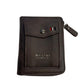 Men's Slim Genuine Leather Wallet with Zippered Coin Pocket and Credit Card Holder