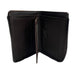 Men's Slim Genuine Leather Wallet with Zippered Coin Pocket and Credit Card Holder