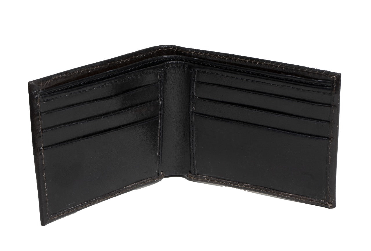 Men's Western-Style Genuine Tooled Leather Wallet