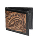 Men's Western-Style Genuine Tooled Leather Wallet