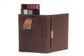 Mini Brown Genuine Leather Card Holder for Men and Women