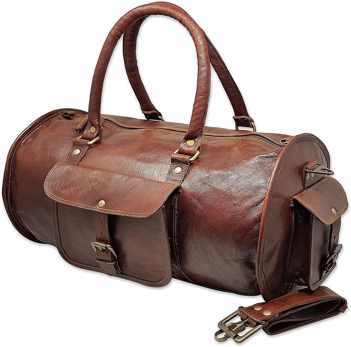 Refined Traveler Brown Duffle Bag