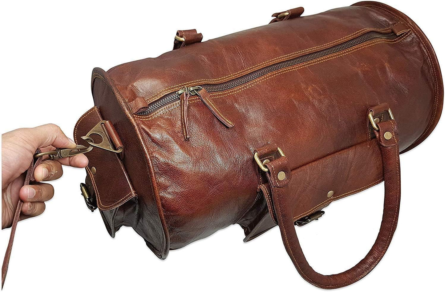 Refined Traveler Brown Duffle Bag