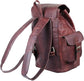 Retro Vintage Genuine Leather Backpack for Men and Women