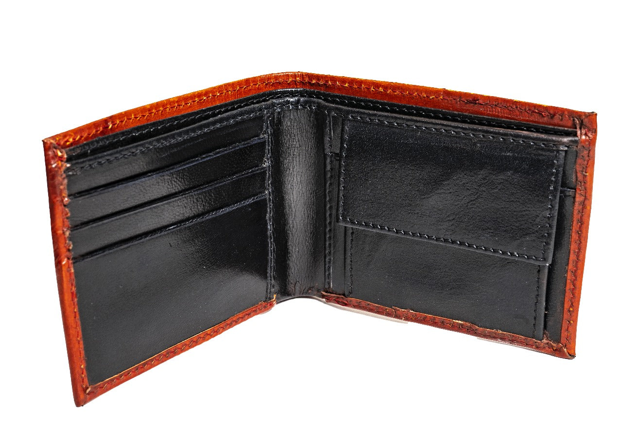 Stylish Embellished Genuine Leather Men's Wallet
