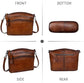 Trendy Vintage Leather Crossbody Bags for Women with Multiple Pockets