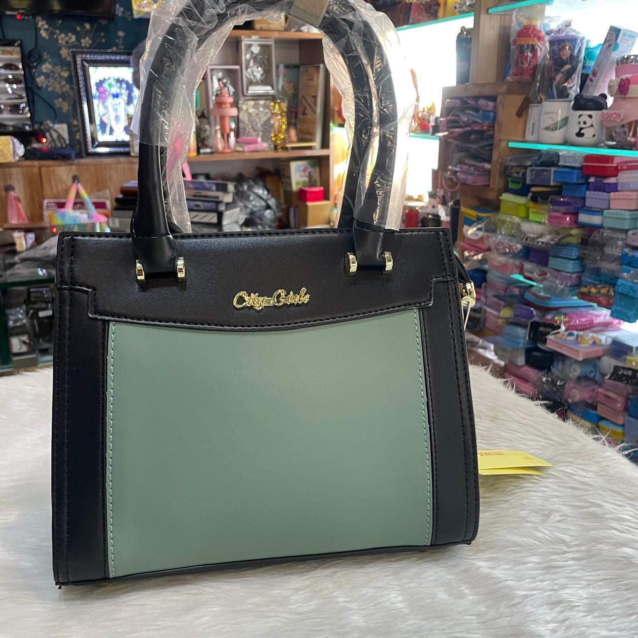 Green Essence Leather Handbag