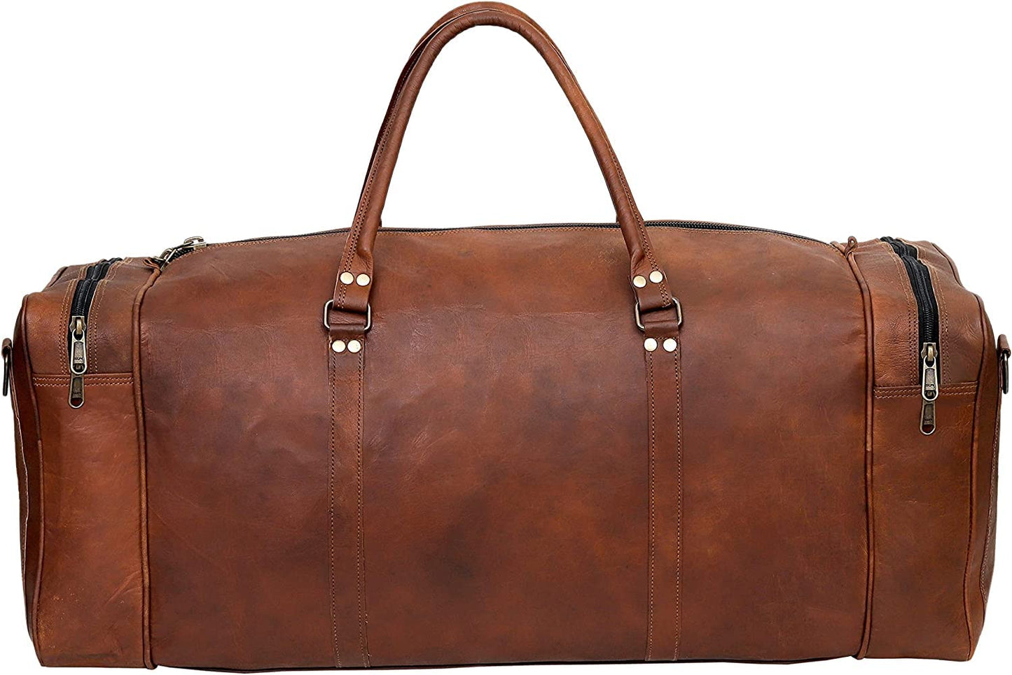 Versatile Weekender Handcrafted Large Leather Duffel Bag