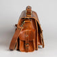 Vintage Brown Leather DSLR Camera Bag, Large Unisex Style