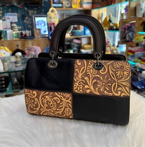 Luxurious Embossed Totem Handbag