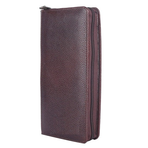 Brown Leather Unisex Passport Holder - Montexoo – montexoo