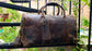 Full Grain Personalized Leather Weekender Luggage Duffle Bag