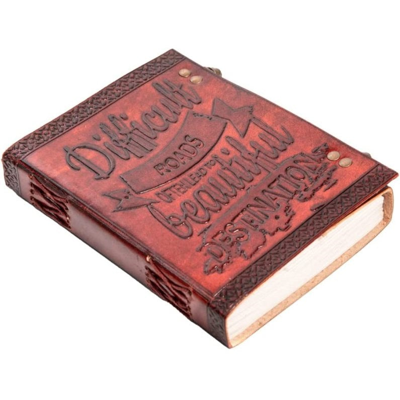 Leather Antique Difficult Road Journal